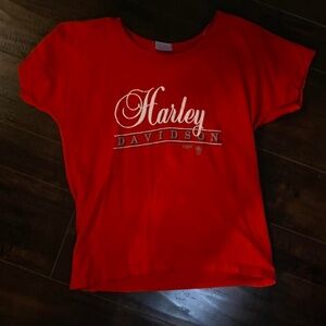 3D emblem "Harley Davidson" graphic t-shirt